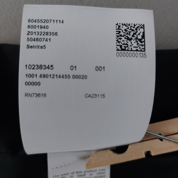 HUGO BOSS Leather Pencil Skirt 6 SELRITA Black Slim Fit Knee Length Classy Edgy - Picture 13 of 14